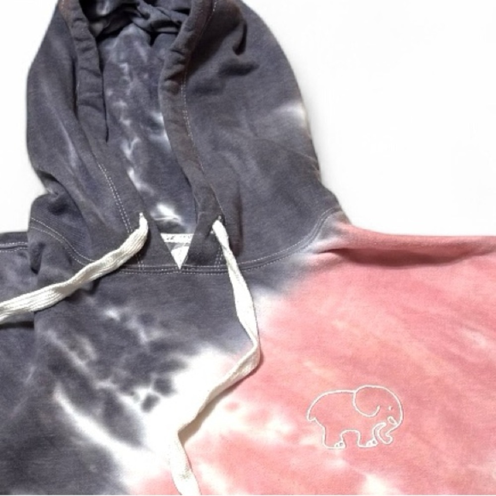 Ivory Ella Tie-Dye Hoodie Sweatshirt - Picture 6 of 7